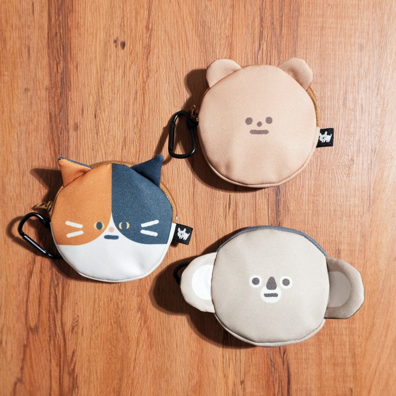 Headphones small things shape coin purse small things bag storage bag Shadow Bear/Tabby Cat/Koala Bear - Coin Purses - Polyester Multicolor