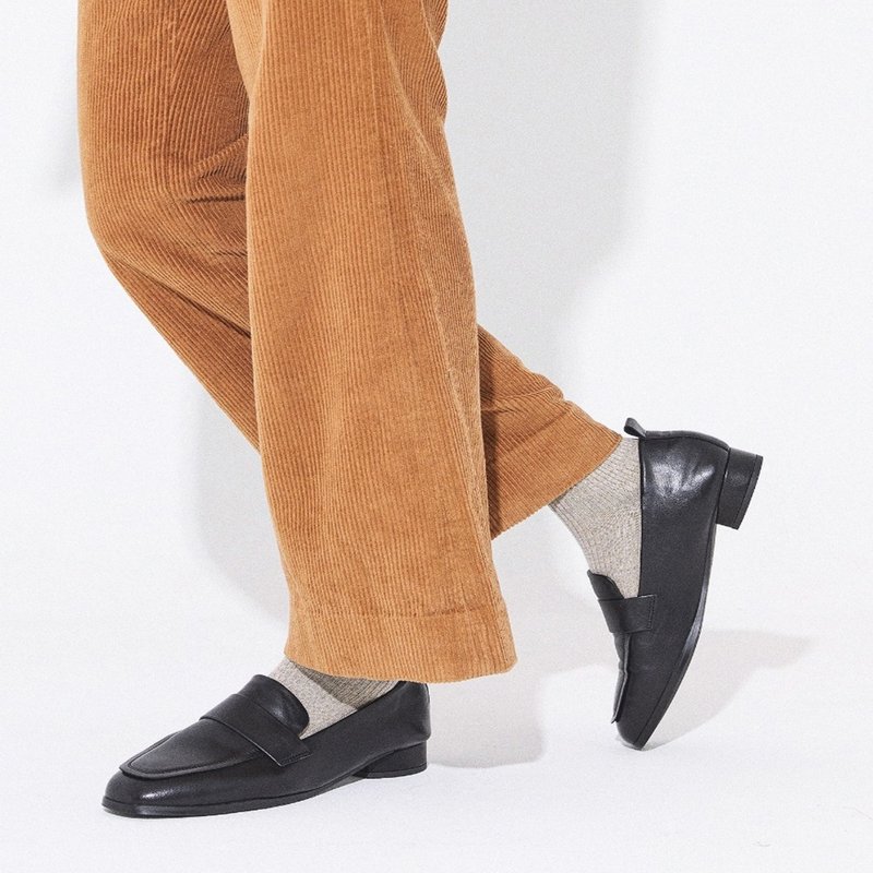 PRE-ORDER Rizy Stitch Minimal Loafer -UA9051BK - 女皮鞋 - 其他材質 