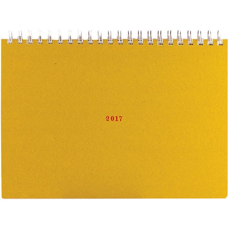 [LABCLIP] SKETCH DIARY 2017 Series / A5月间绘本手帐 - yellow (cardboard) 1712K02-YE - Notebooks & Journals - Paper 