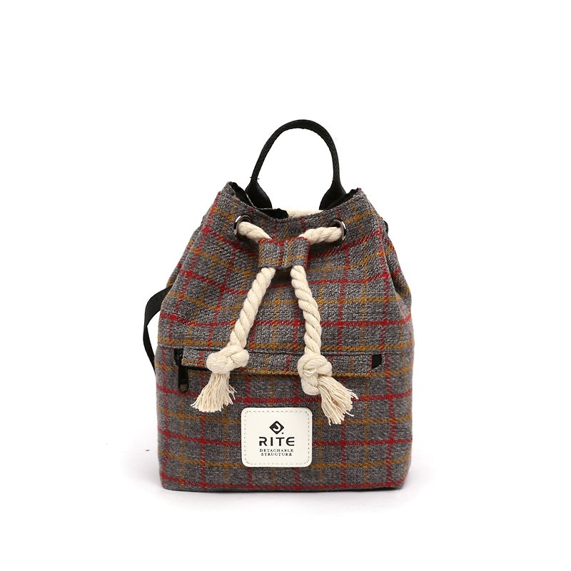 [RITE] Le Tour Series - Dual-use Boxing Small Backpack - Vintage Maori 1 - Messenger Bags & Sling Bags - Waterproof Material Khaki