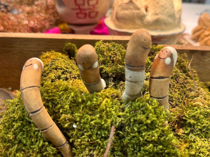 小蚯蚓 - 盆栽/植栽 - 陶 卡其色