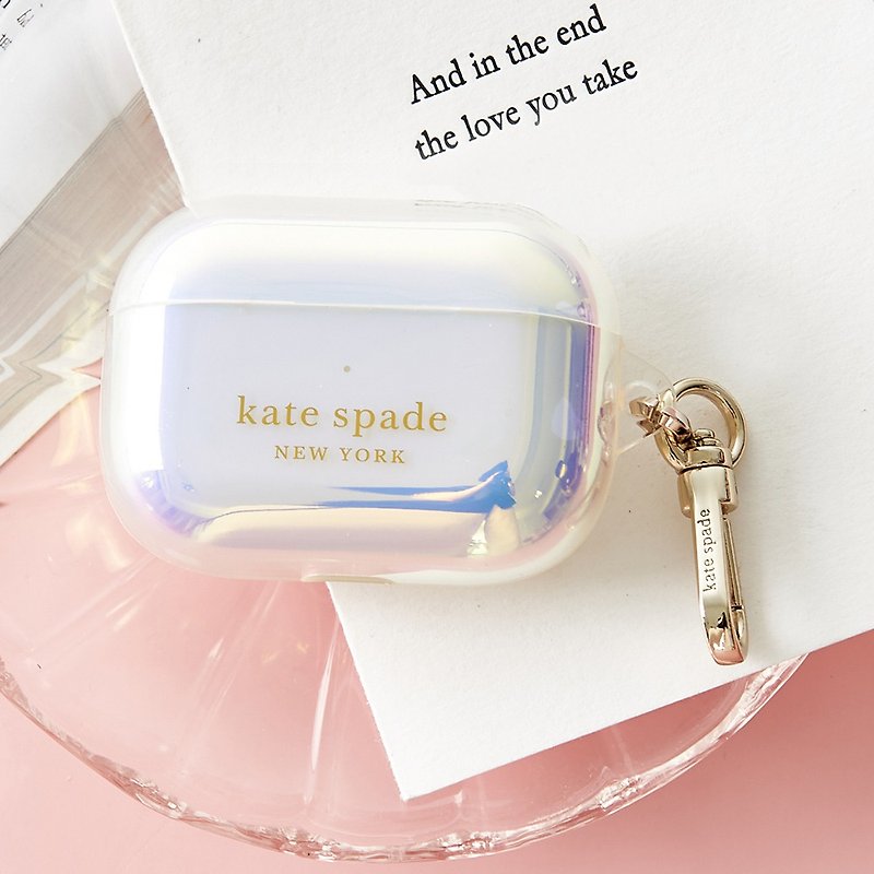 Plastic Headphones & Earbuds Storage White - 【kate spade new york】 AirPods Pro Protective Case - Iridescent
