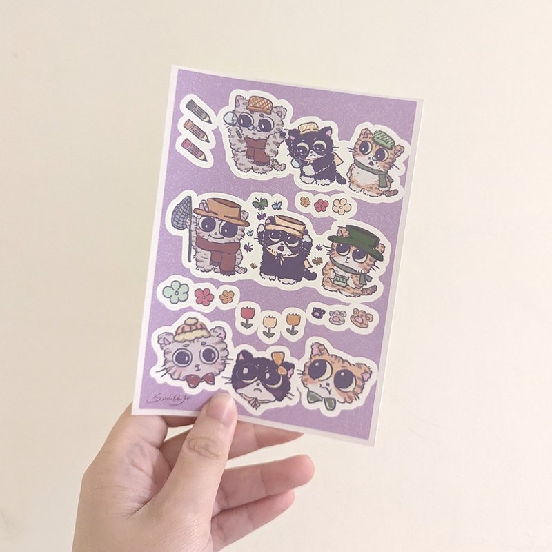 Waterproof Sticker - PURPLE Series_ Together Part.2 - Stickers - Waterproof Material Purple