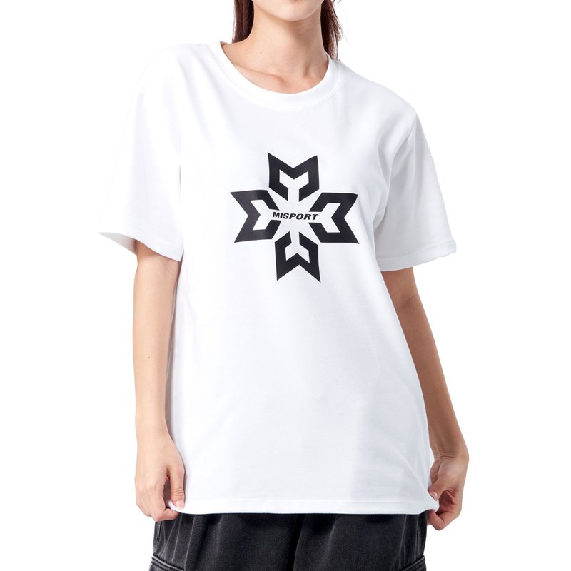 立體機能棉T-LOGO之花 運動衣 機能服 MIT台灣製 棉T 穿搭 - 運動上衣/排汗衫 - 聚酯纖維 多色