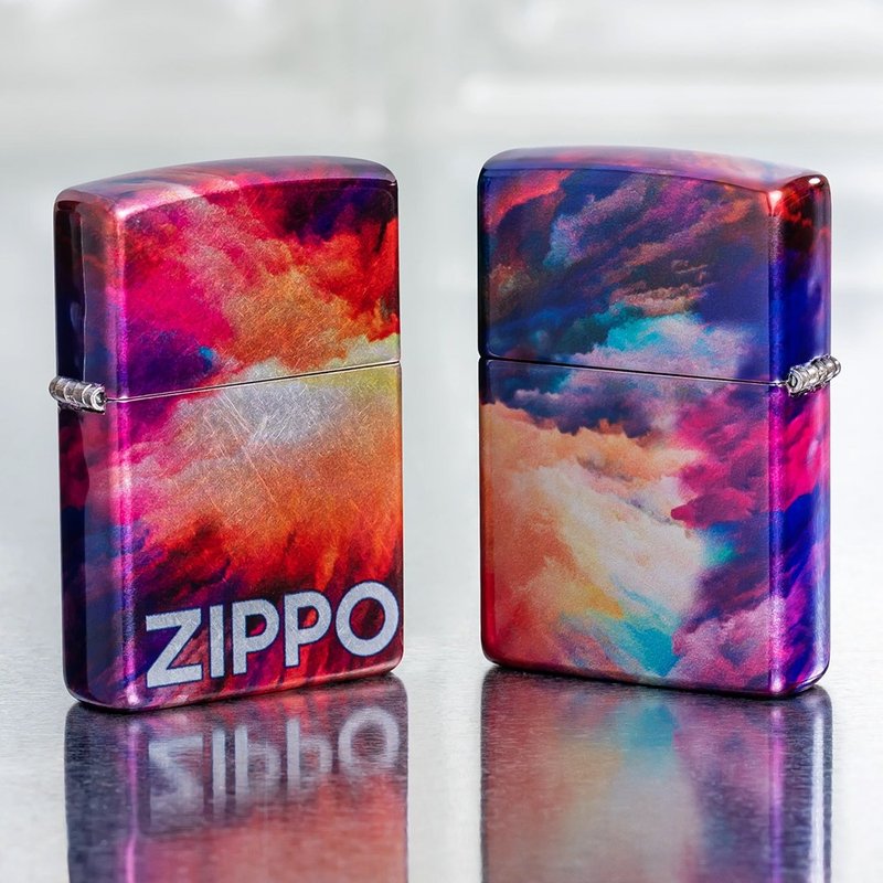 [ZIPPO official flagship store] Watercolor rendering windproof lighter 48982 - อื่นๆ - ทองแดงทองเหลือง หลากหลายสี