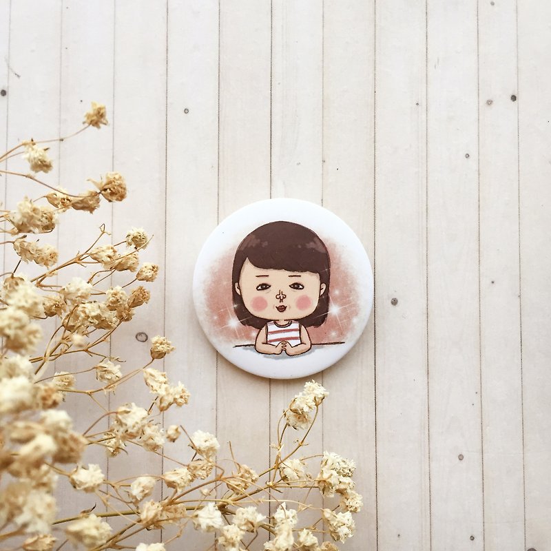 Mary's tenderness is like water | badge - Badges & Pins - Other Materials Multicolor