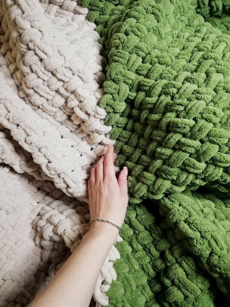 ivory bedspread kawaii bedroom decor king queen full size korea blanket lagom de - ผ้าห่ม - เส้นใยสังเคราะห์ หลากหลายสี