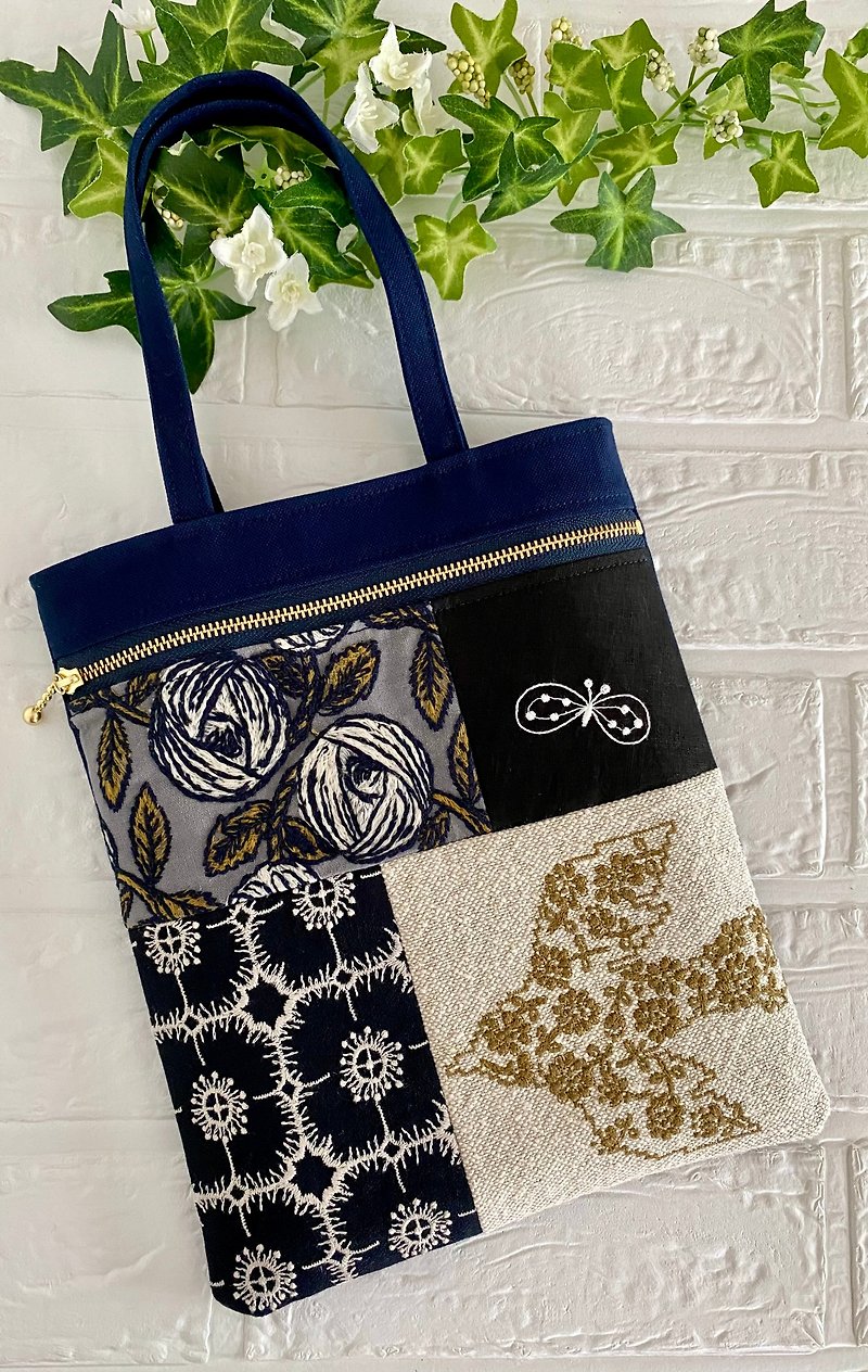 Mina Perhonen patchwork mini bag - Other - Cotton & Hemp 