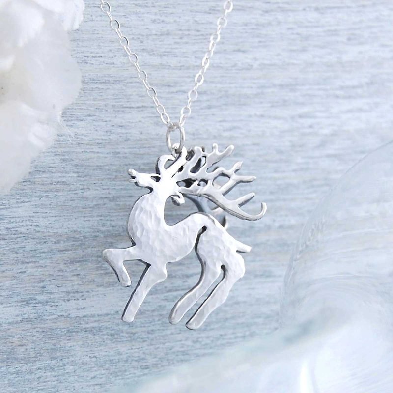 Rudolph Elk (Silver necklace) - Necklaces - Sterling Silver 