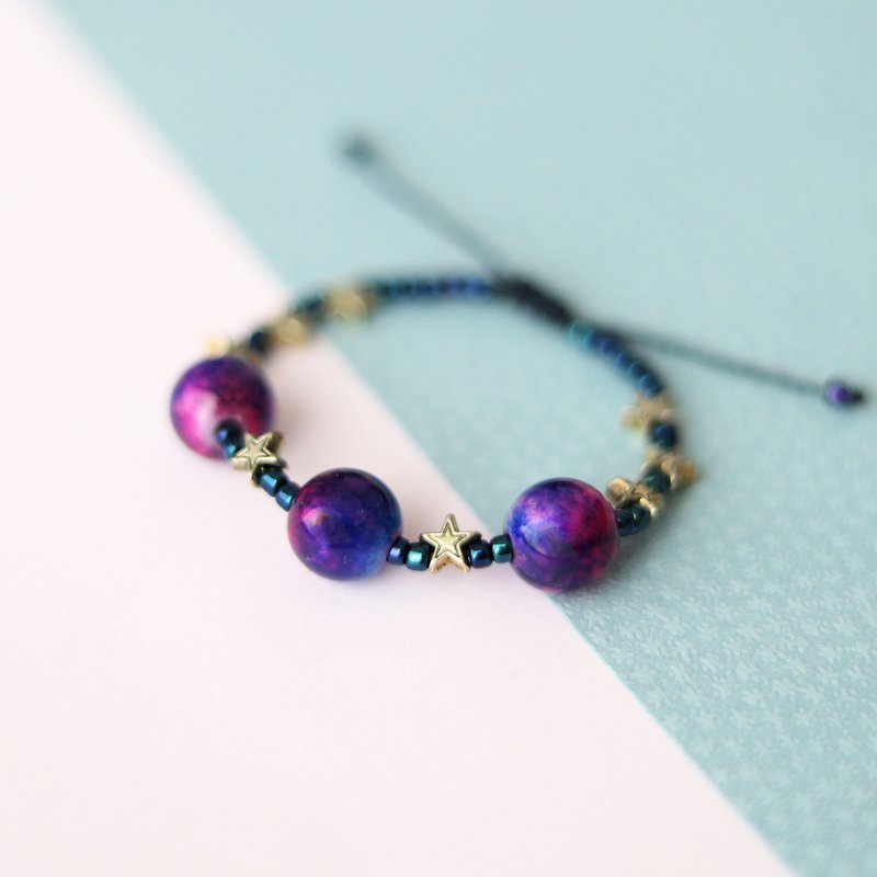Galaxy star string bracelet - Bracelets - Other Materials Blue