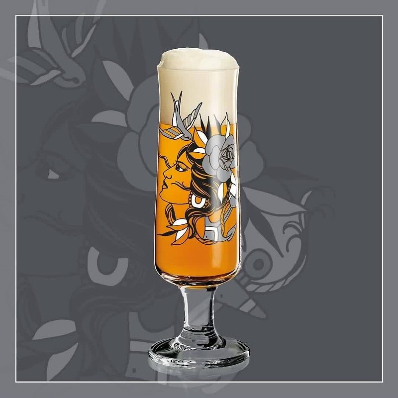 [Fast shipping] German RITZENHOFF BEER new style beer mug / 4 styles in total - แก้วไวน์ - แก้ว หลากหลายสี