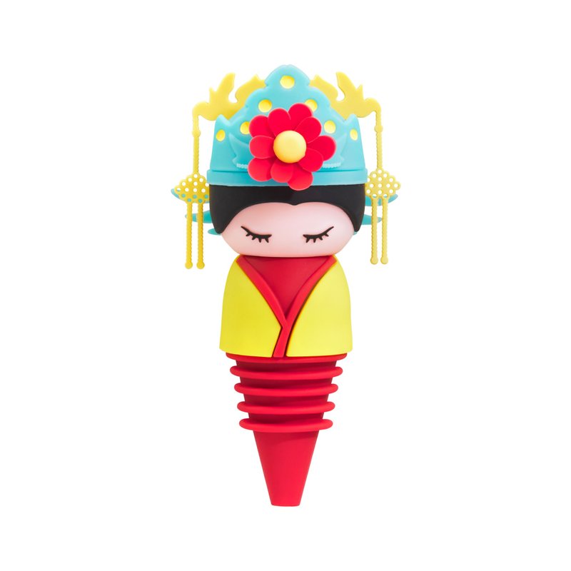 Empress bottle stopper│Ming Xiao Ci Gao Empress Food Grade Silicone| Authorized by the Palace Museum - Cookware - Silicone Red