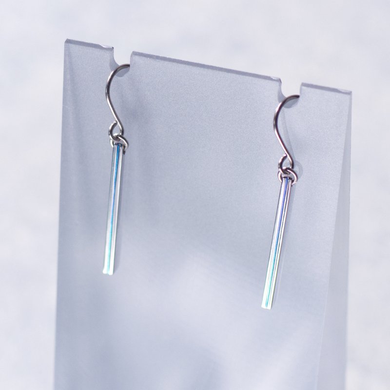 Pure Titanium Earrings Determination - Earrings & Clip-ons - Other Metals Multicolor