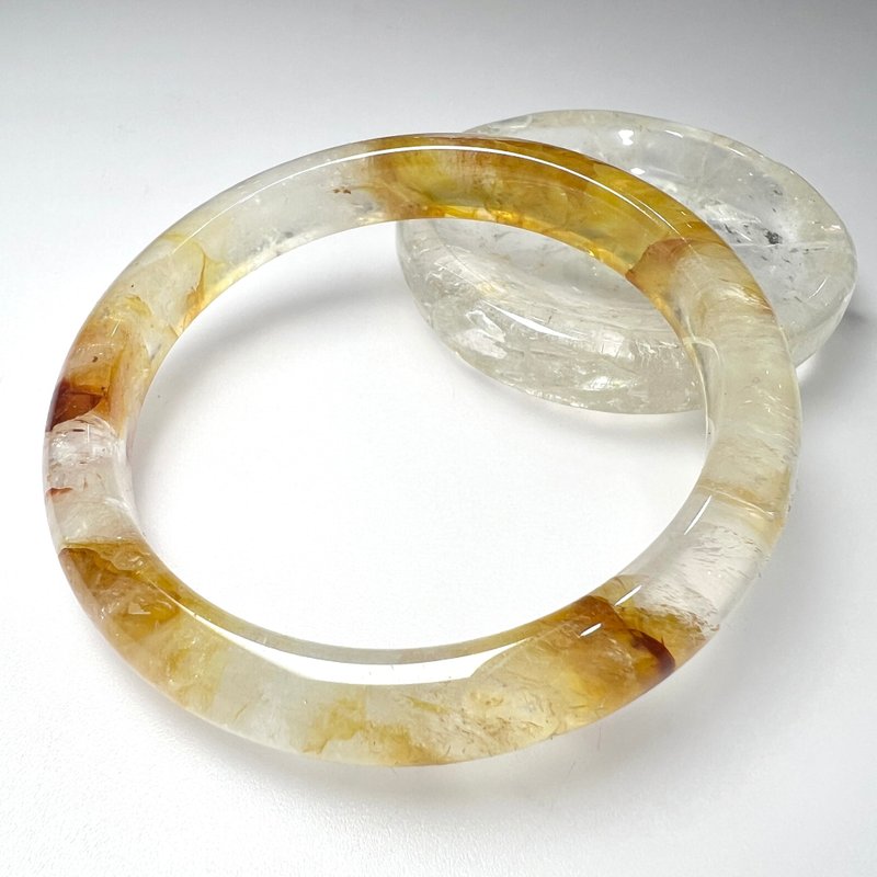 黃膠花手鐲 | 水晶 | 水晶手鐲 - 手鍊/手環 - 水晶 黃色
