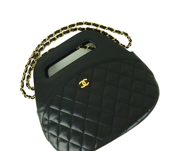 Good Chanel Matelasse Chain Vintage 2WAY Shoulder Bag (01374
