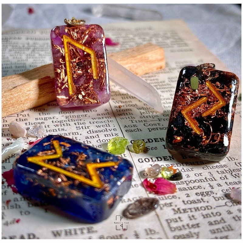 Customized Rune Magic Amulet - Personal Destiny Rune Series (Multiple Wishes) - Other - Resin Multicolor