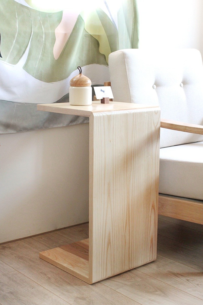 Pre-order model-log table/low table/sofa side table/table/shoe chair - โต๊ะอาหาร - ไม้ สีกากี