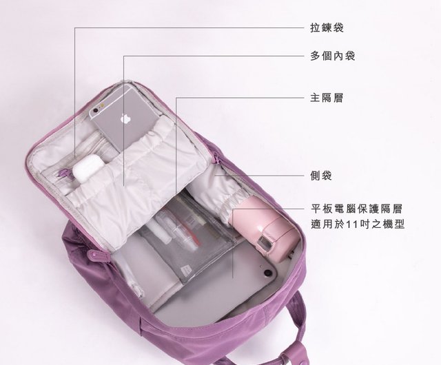 Doughnut マカロン ミニリボンシリーズ 7L 旅行 学校 レディース 大学 ガールズ 軽量 カジュアル デイパック バッグ スモール バックパック(パープル チューリッ ドーナツ マカロン ミニ リボン シリーズ 7L 旅行 スクール レディース