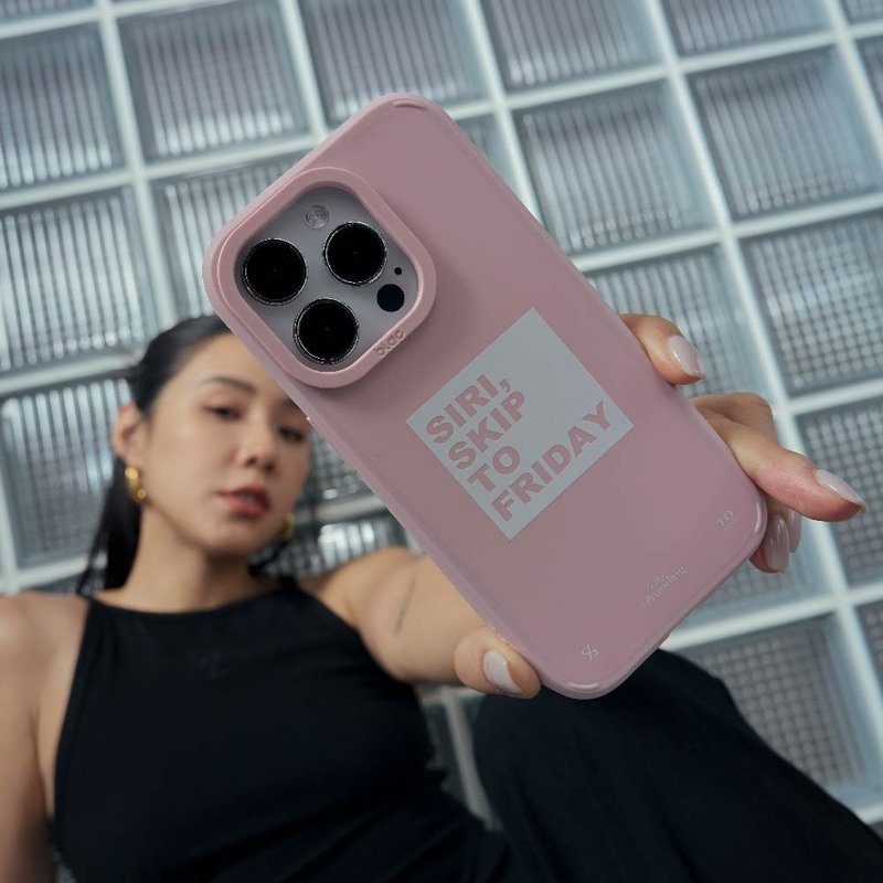 HGD co-branded skip to Friday canyon powerful MagSafe iPhone case - Misty Pink - เคส/ซองมือถือ - พลาสติก สีใส