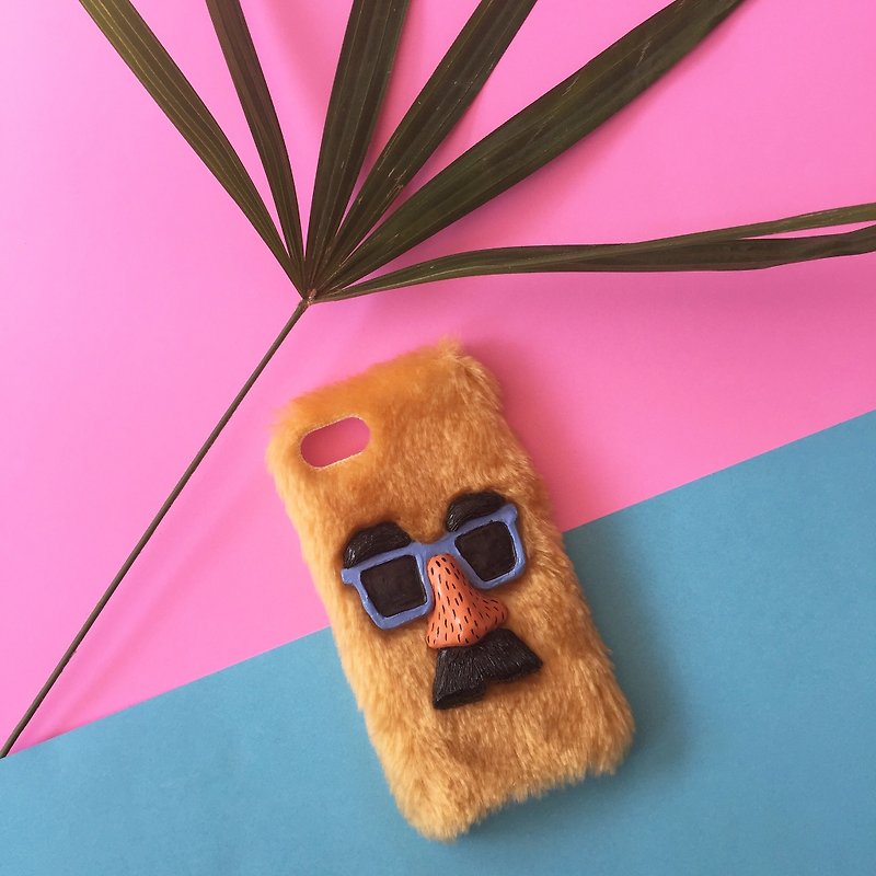 MUSTACHE PHONE CASE - Tablet & Laptop Cases - Other Materials Brown