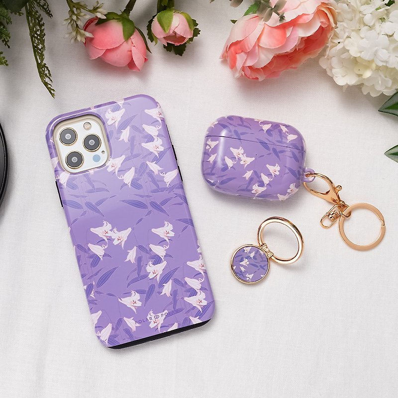 Lavender Lily | iPhone MagSafe Phone Case - Phone Cases - Plastic Purple