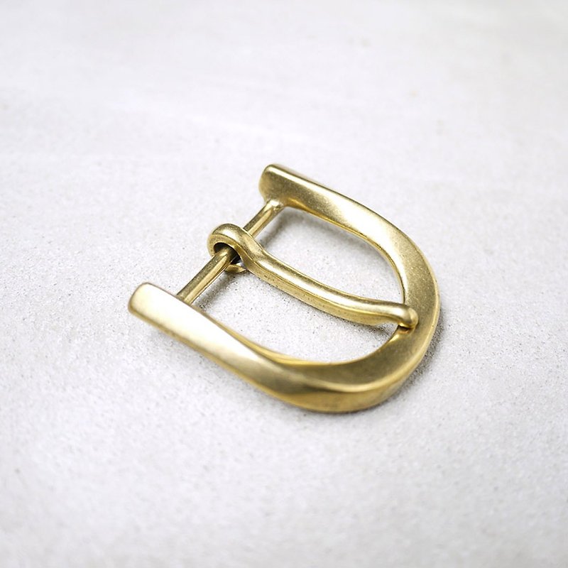 Japanese brass horseshoe belt head strap buckle 33mm 2 - Belts - Other Metals 