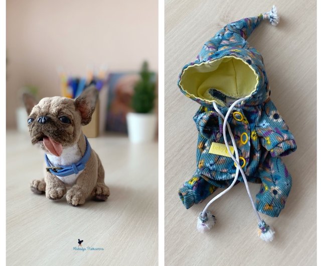 フレンチ ブルドッグ、子犬のぬいぐるみ、リアルなおもちゃ
