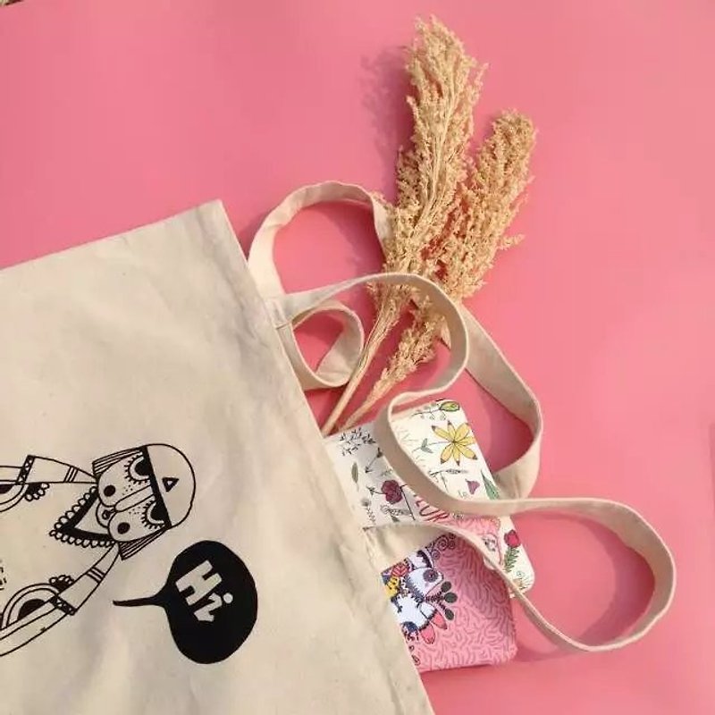 DWL'S LITTLE SHOP- [HI] Cake Dessert Cute Canvas Bag / Eco Bag / Simple Bag - Messenger Bags & Sling Bags - Cotton & Hemp 