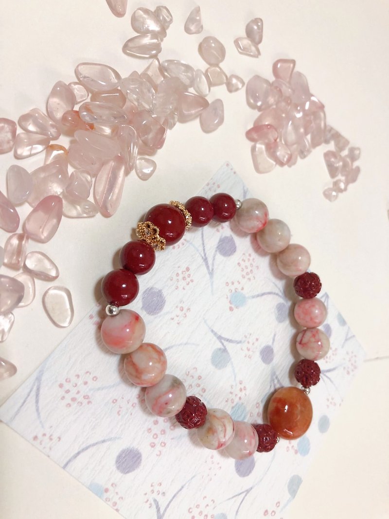 Prosperous-----Who said that only the Chinese New Year should be prosperous every day? - Bracelets - Gemstone Red