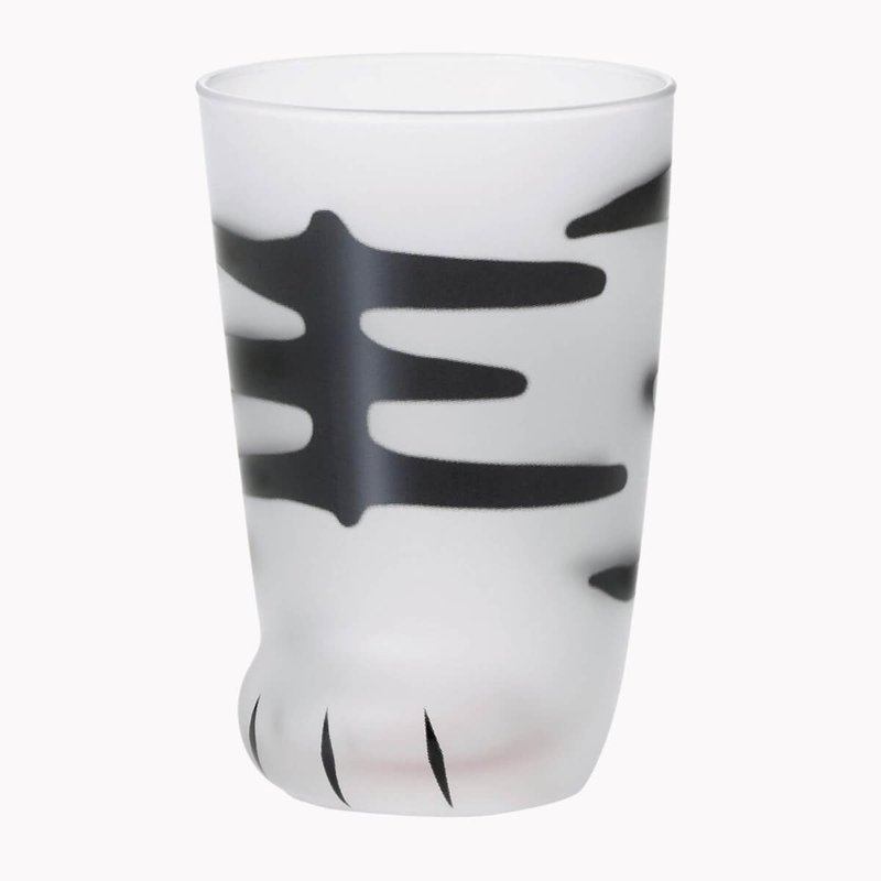 300cc [coconeco authentic] super cute meat ball Japanese Aderia Tiger Cup is a tiger - Cups - Glass Black