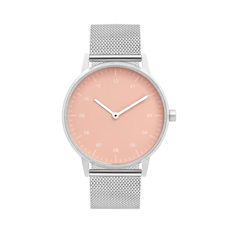 BIJOUONE彼樹灣 B40系列 米蘭鋼帶 靜音石英機芯精鋼防水手錶 - 男錶/中性錶 - 不鏽鋼 銀色