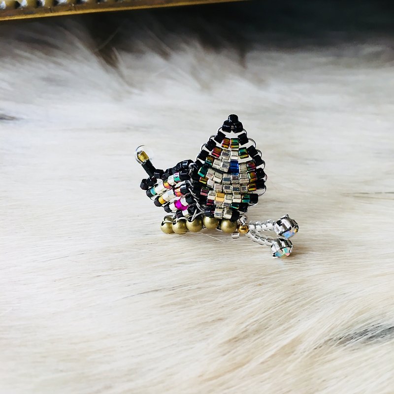4.Multicolor Butterfly Earrings 〜ちょうちょ〜 - 耳環/耳夾 - 其他材質 多色