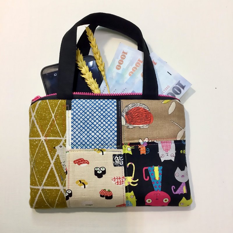Patchwork style--portable wallet/mobile phone bag/pen bag/wallet/universal bag - Wallets - Cotton & Hemp 