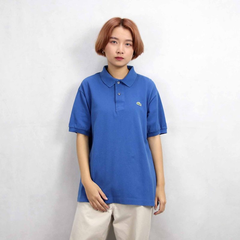 Tsubasa.Y Ancient House 007 Blue Lacoste POLO Shirt, Vintage Vintage - Women's T-Shirts - Polyester Blue