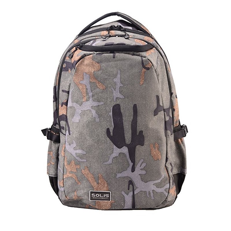 CAMO Ultra+ Basic Style Laptop Backpack (Jungle Green) - Backpacks - Polyester 