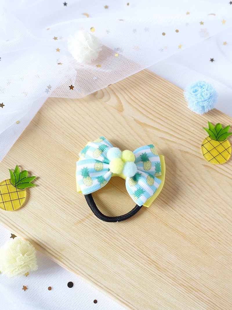 Pineapple Hairbow hair clip - Hair Accessories - Other Materials 