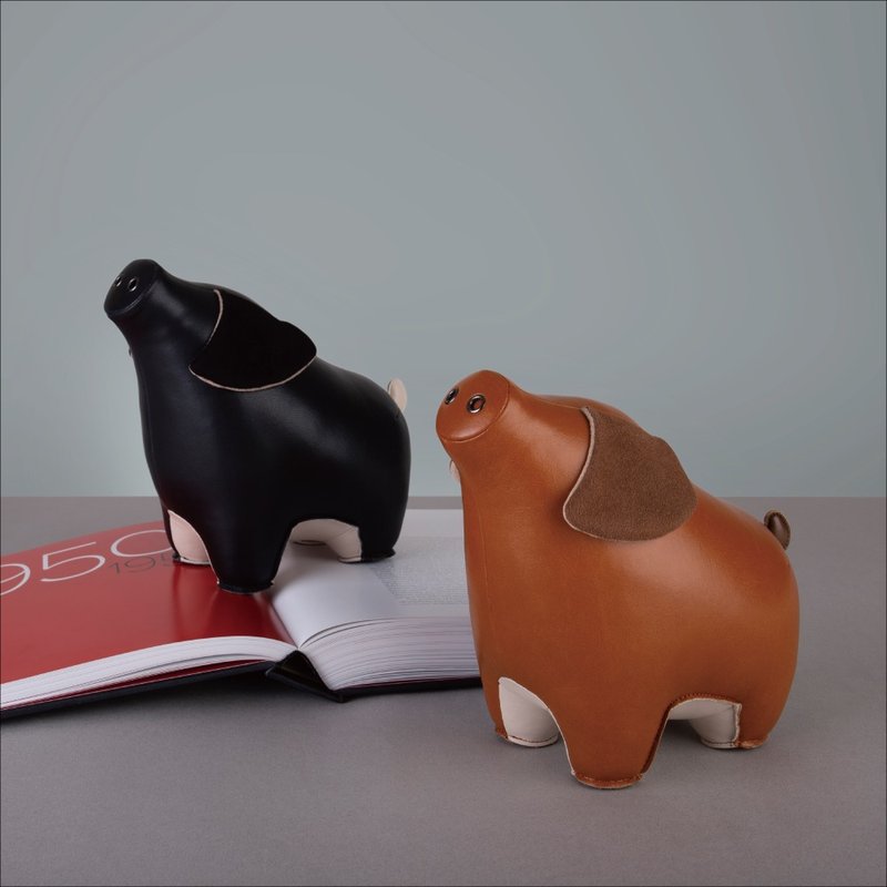 Zuny - Pig Diya - Bookend - Items for Display - Faux Leather Multicolor