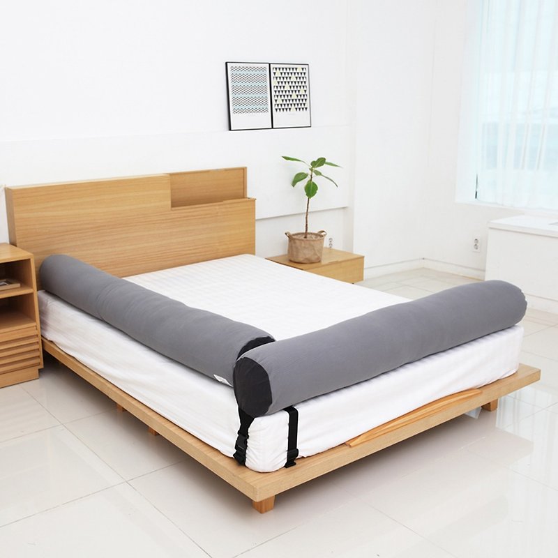 175cm/Korean Kangaruru anti-fall fence bed cushions [elegant gray] - Kids' Furniture - Cotton & Hemp Gray