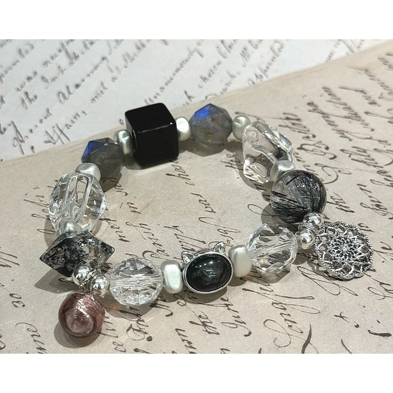 Cat- Aromatherapy Crystal Bracelet - Bracelets - Crystal Green