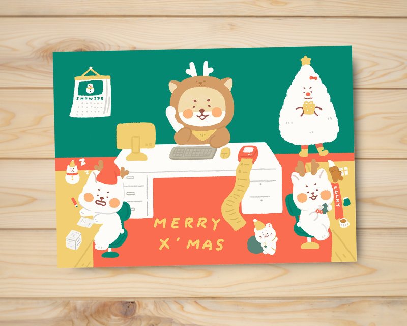 Lu Chai spends Christmas with you - Cards & Postcards - Paper 