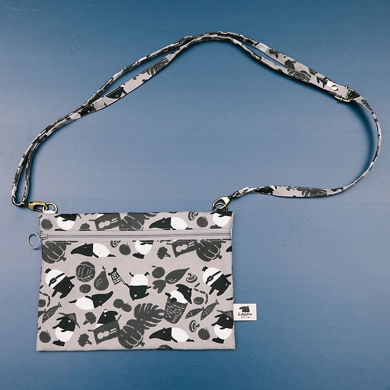 Zipper Side Bag/Limited/inBlooom x Cherng - Market - Messenger Bags & Sling Bags - Cotton & Hemp White