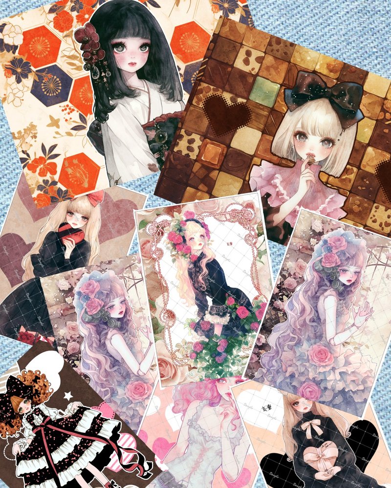 【Pinkoi Exclusive】New Year Lucky Bag 2026【Western Patterns Version】 - สติกเกอร์ - กระดาษ 
