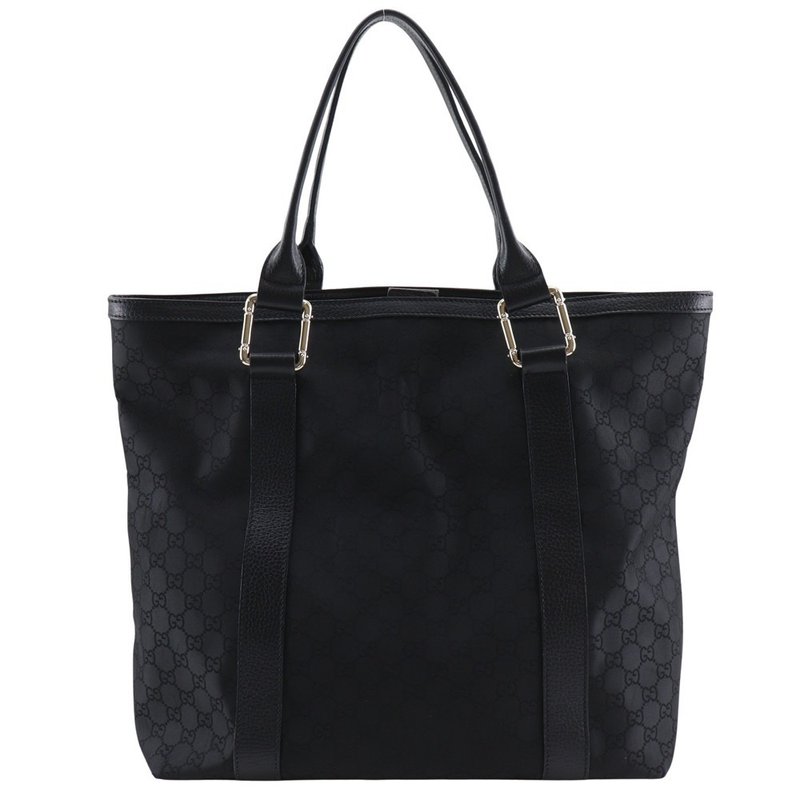 【日本直送】グッチ GUCCI GG トートバッグ アウトレット 341536 ナイロンキャンバス 黒 ユニセックス【中古】 - 手提包/手提袋 - 尼龍 黑色