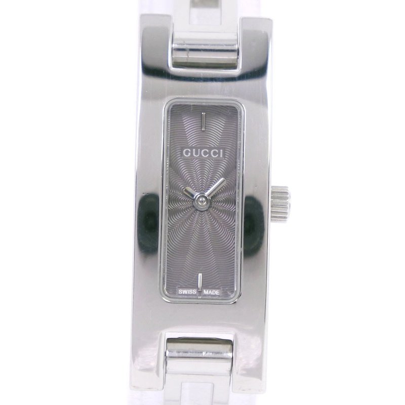 【日本直送】グッチ GUCCI 腕時計 3900L SS クオーツ グレー文字盤 レディース【中古】 - 女錶 - 不鏽鋼 銀色