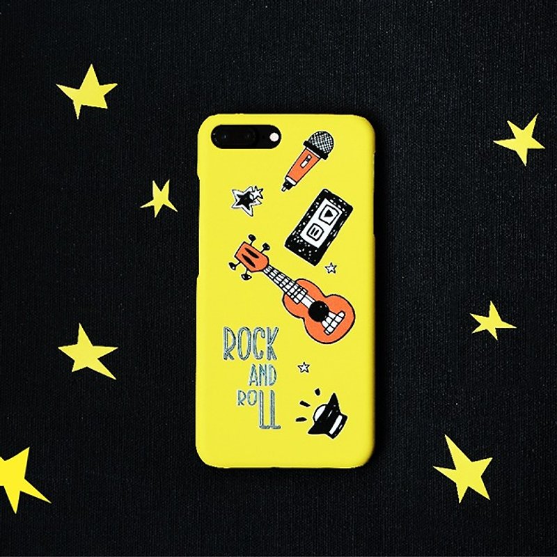 iPhone系列 樂活搖滾派對手機殼 /保護套 - เคส/ซองมือถือ - พลาสติก สีเหลือง