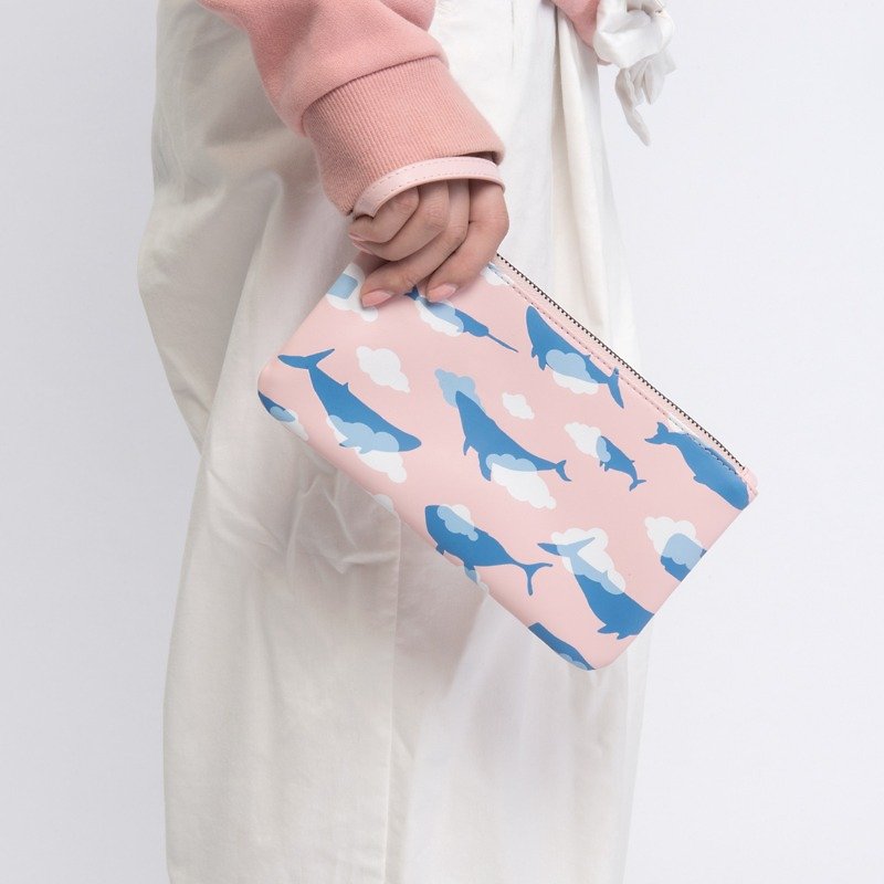 KIITOS 海物語系列雜物包--鯨魚款 - 化妝袋/收納袋 - 真皮 多色