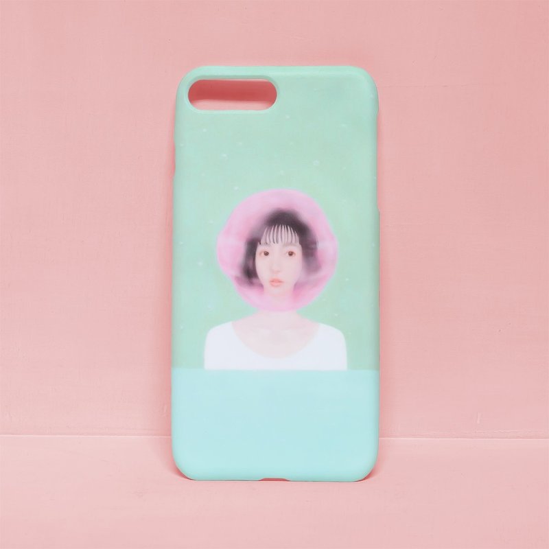 Girl Shawar / Artistic Fashion Phone Case / iphone11 7 8 plus x xr xs pro max - スマホケース - シリコン グリーン