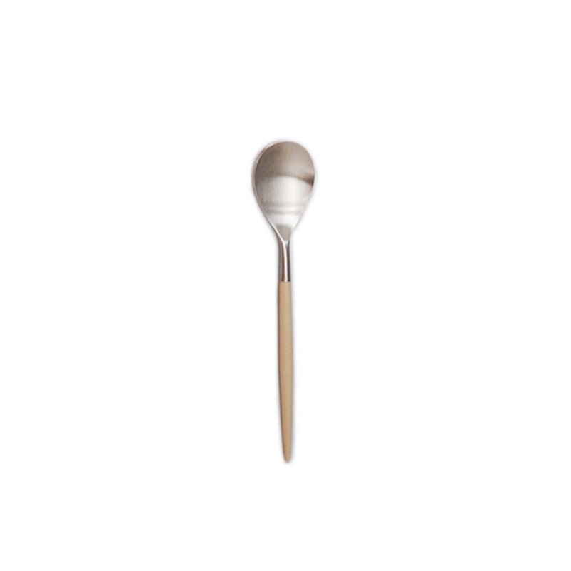 葡萄牙 Cutipol  MIO  奶茶銀  咖啡匙 - 刀叉/湯匙/餐具組 - 不鏽鋼 卡其色