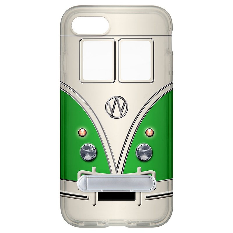 Bus hidden magnet bracket iPhone 8 plus 7 Plus 6 plus mobile phone case - Phone Cases - Plastic White