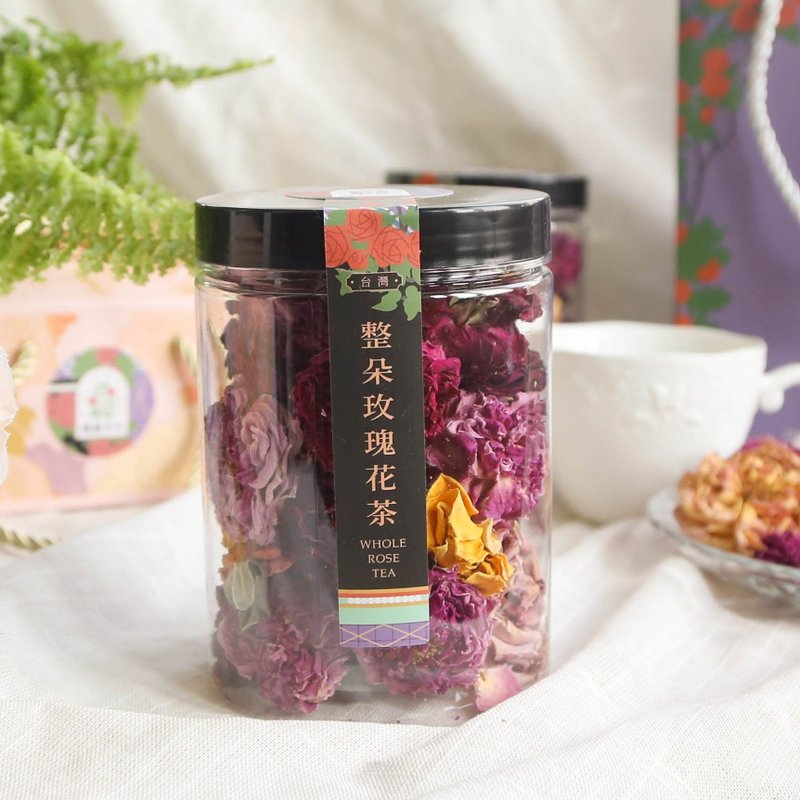 瑰秘食光台灣多品種玫瑰花茶X小罐 - 茶葉/茶包/水果茶 - 新鮮食材 紫色